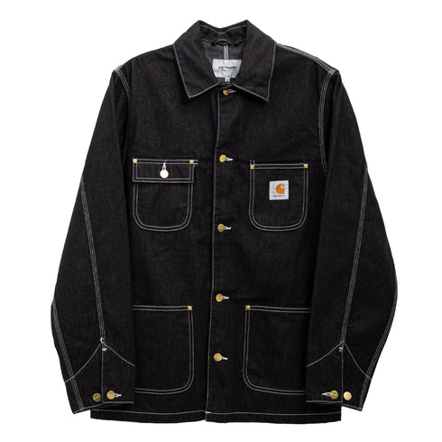 Carhartt Wip OG Chore Coat Black One Wash I031896 4064958576723 Front Degliuberti